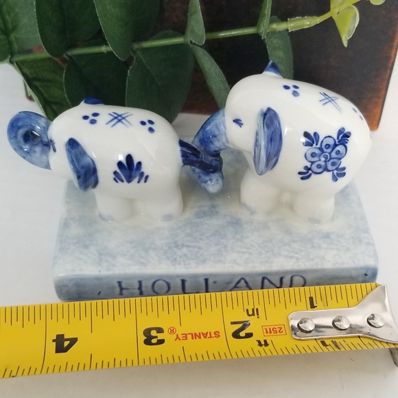 Vintage Handpainted Delft Holland Blue/White Elephant Figure - Picture 8 of 8